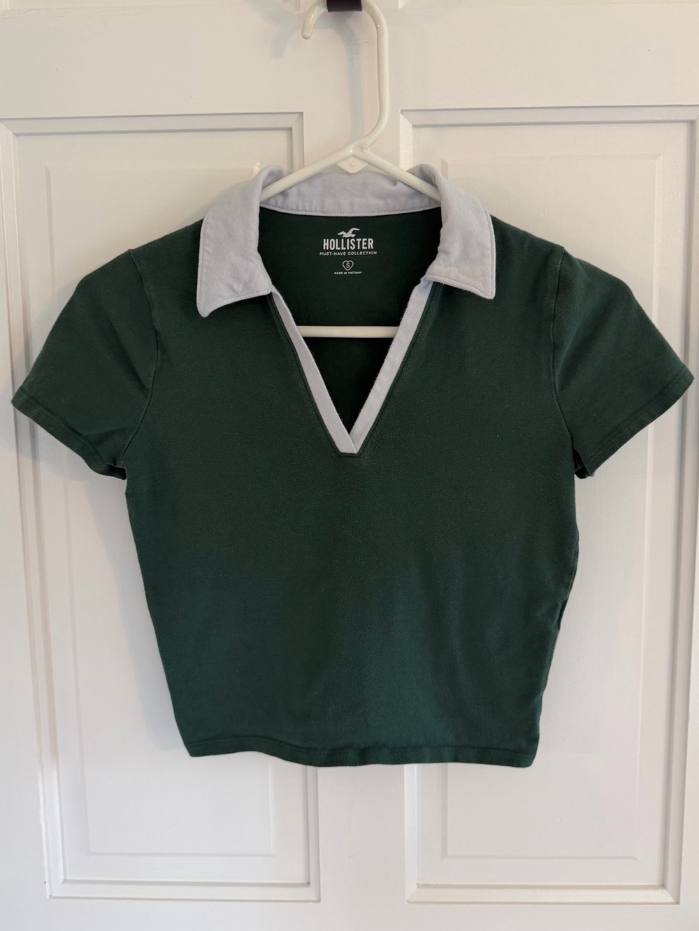 Hollister Preppy Cropped Polo Top Women’s Small